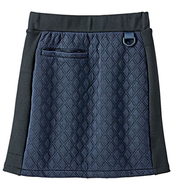 BELLUNA（ベルーナ）の「【タキシードサム】リブ切替キルト風スカート（ミニスカート）」｜詳細画像