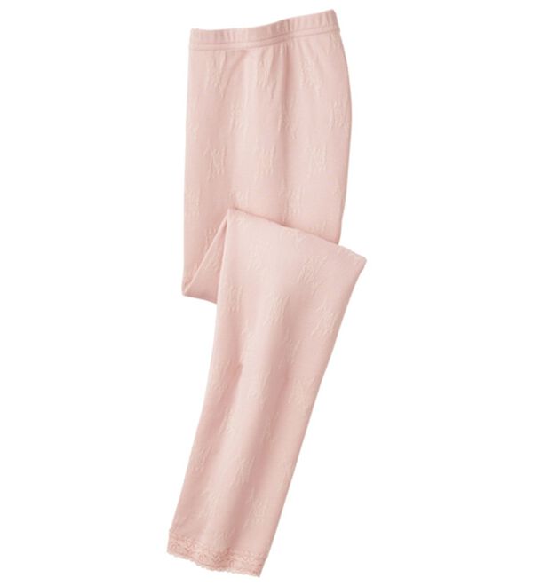 「【３色組】なめらかシルク入りジャカードボトム　７分丈（肌着・インナーウェア）」｜詳細画像