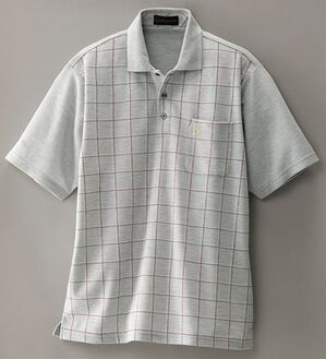 「選べるブランドデザインポロシャツ（メンズポロシャツ）」｜杢グレー