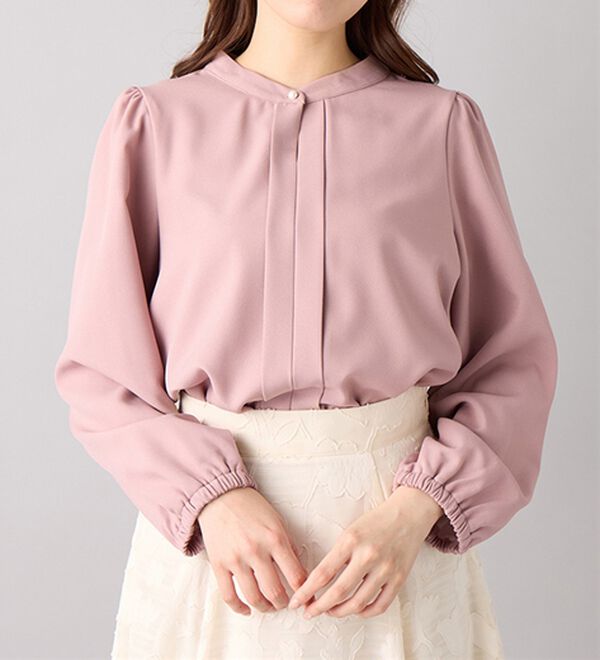 alotta（アロッタ）の「あったか裏起毛フロントタックブラウス（ブラウス）」｜詳細画像