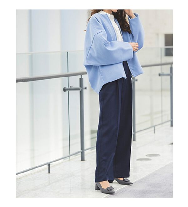 RANAN（ラナン）の「ボタンデザインハイウエストワイドパンツ（フルレングスパンツ）」｜詳細画像