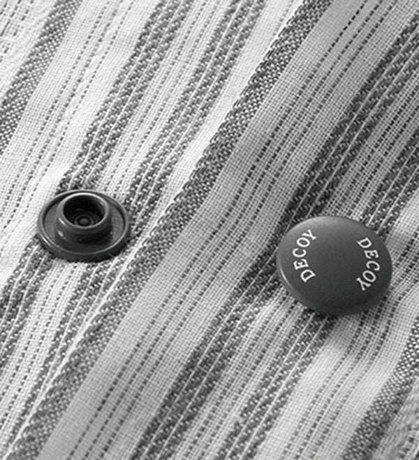 「＜デコイ＞エレガント５分袖スタンドシャツ（メンズシャツ）」｜詳細画像