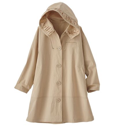 BELLUNA（ベルーナ）の「綿ナイロン素材ギャザーフードデザインジャケット（その他ジャケット）」