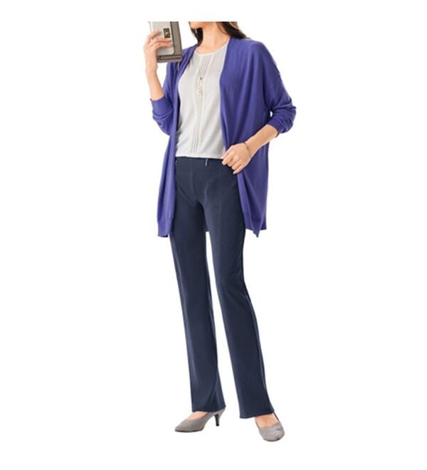 ルフラン（ルフラン）の「【２本組】ファスナーデザインストレッチパンツ（フルレングスパンツ）」｜詳細画像