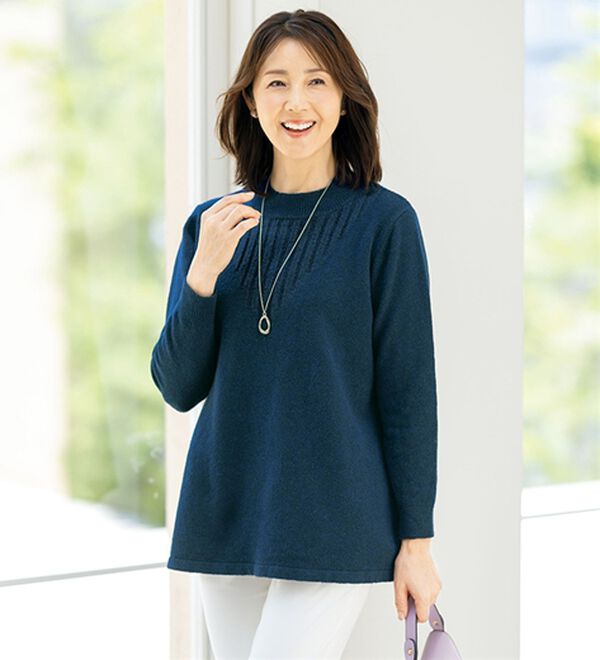 ルフラン（ルフラン）の「【３色組】多機能が嬉しい♪ウール入りニット（ニット・セーター）」｜詳細画像