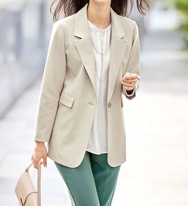 BELLUNA（ベルーナ）の「大人の艶感ヴィンテージサテン素材ブラウス（ブラウス）」｜詳細画像