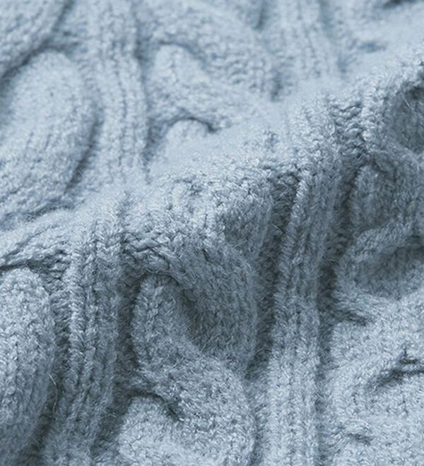 RANAN（ラナン）の「＜４つの機能付＞ケーブル柄ニットベスト（ベスト）」｜詳細画像