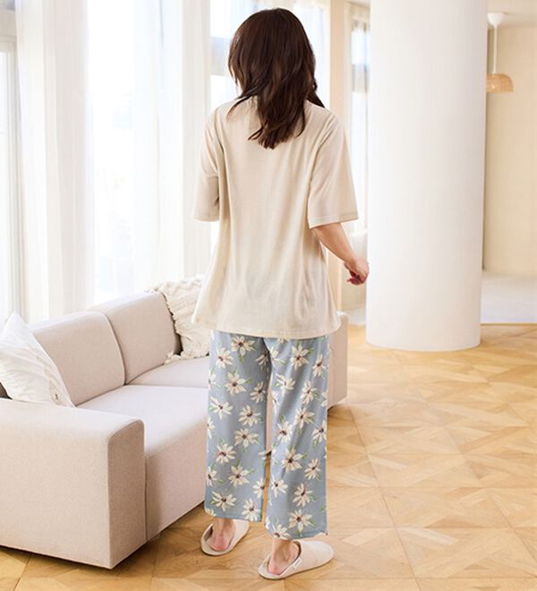 LAVIENNE（ラヴィエンヌ）の「【寝苦しさにさよなら】風がス～っと肌さら！涼しいメッシュ使いパジャマ（パジャマ・ルームウェア）」｜詳細画像
