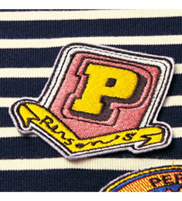 BELLUNA（ベルーナ）の「＜ＰＥＲＳＯＮ&rsquo;Ｓ　ＣＬＵＢ＞ワッペン付ボーダープルオーバー（カットソー）」｜詳細画像