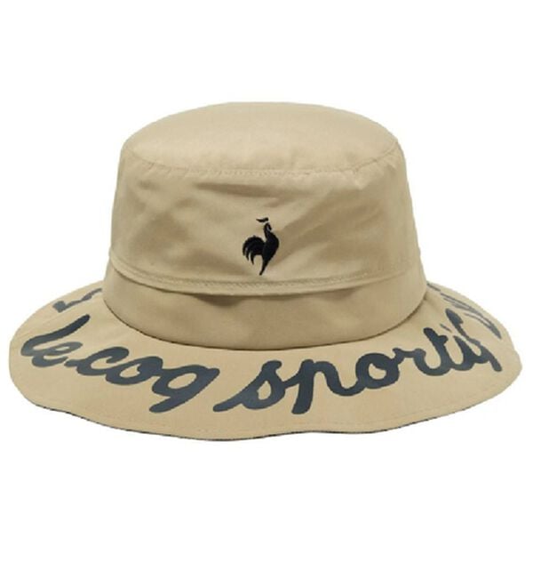 「＜ルコック＞【まぶガード】ひも付きハット（メンズ帽子）」｜ベージュ