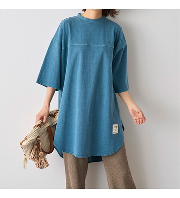 BELLUNA（ベルーナ）の「ビンテージ風コットン１００％刺しゅう入りチュニック（チュニック）」｜詳細画像