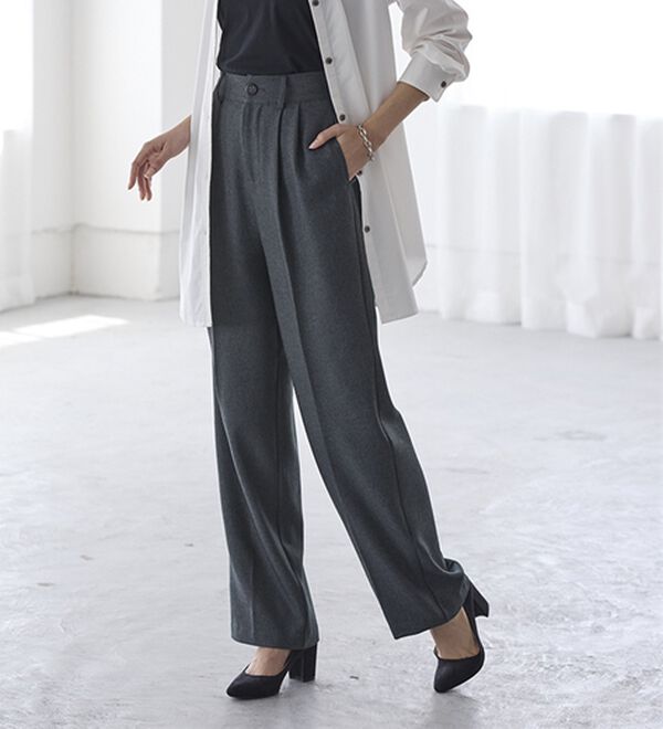BELLUNA（ベルーナ）の「ビューティフルレングス脚長ワイドパンツ（フルレングスパンツ）」｜詳細画像