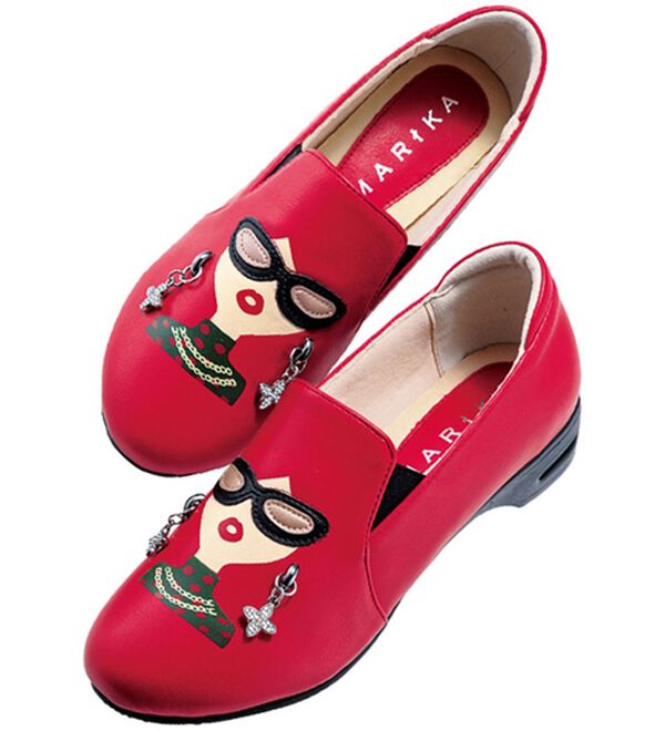 BELLUNA（ベルーナ）の「チャーミングガール４Ｅエアソールパンプス（パンプス）」｜レッド