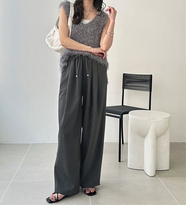 GeeRA（ジーラ）の「【体型カバー】上品なのにラクちんワイドパンツ（フルレングスパンツ）」｜詳細画像