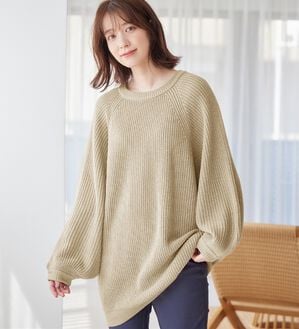 Viola e Viola（ヴィオラ エ ヴィオラ）の「バルーン袖ゆるニット（ニット・セーター）」｜詳細画像