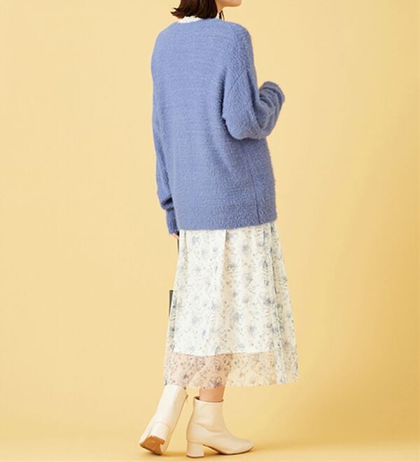 BELLUNA（ベルーナ）の「上品見え！ふんわりシャギーカーディガン（ニットカーディガン）」｜詳細画像