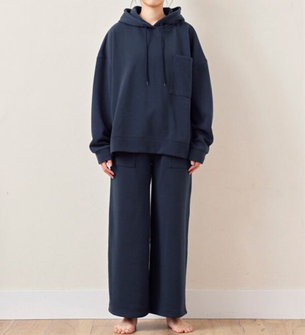 裏起毛パーカー＆ワイドパンツセットアップ - ベルーナ【公式】