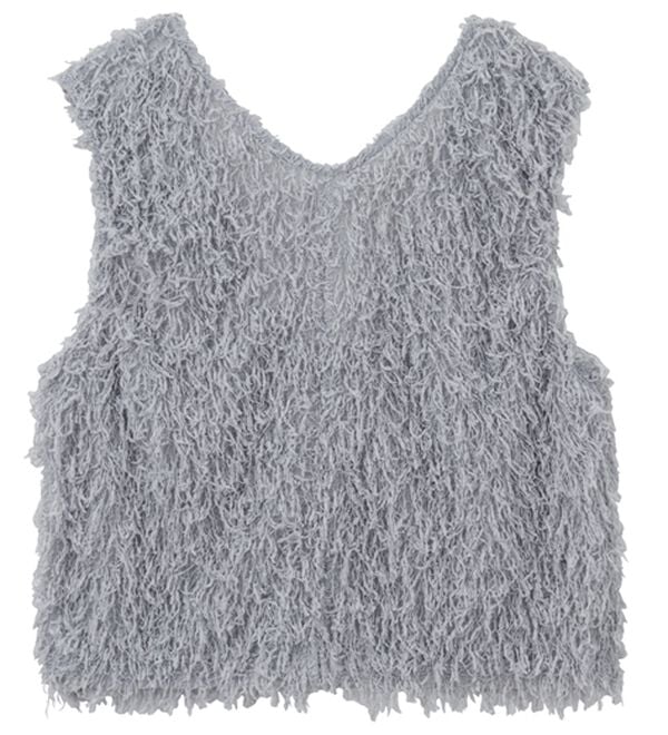 RANAN（ラナン）の「前後2WAYフリンジショートベスト（ベスト）」｜詳細画像