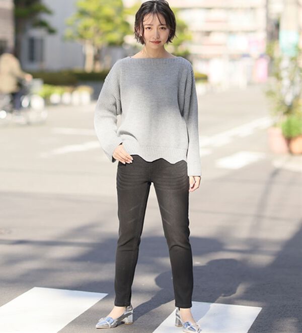 A HAPPY MARILYN（アハッピーマリリン）の「【Ｍ～８Ｌ】【選べる丈】魔法の美ライン ストレッチ スキニー デニムパンツ（スリム・スキニーパンツ）」｜詳細画像