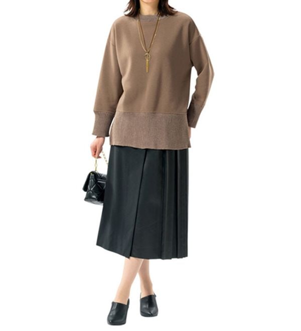 ルフラン（ルフラン）の「【２色組】異素材切替プルオーバー＜タリエル＞（カットソー）」｜詳細画像