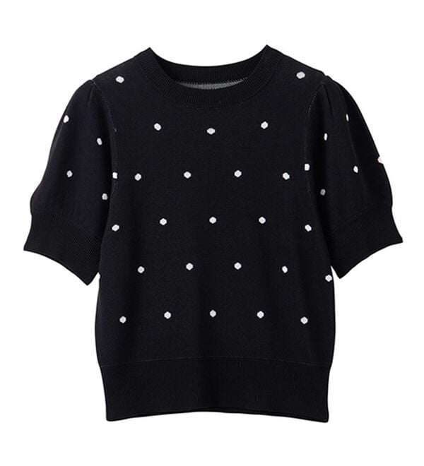 GeeRA（ジーラ）の「ドット柄ジャガードトップス（ニット・セーター）」｜詳細画像