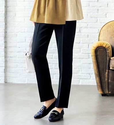 VINNO（ヴィノ）の「ダブルクロステーパードパンツ（フルレングスパンツ）」