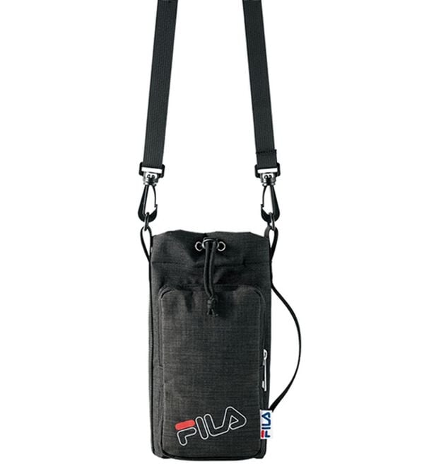 BELLUNA（ベルーナ）の「＜ＦＩＬＡ＞前ポケット付ボトルショルダー（ショルダーバッグ）」｜ブラック