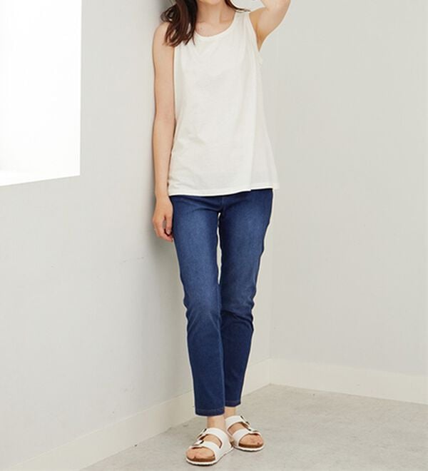 BELLUNA（ベルーナ）の「ヒンヤリ！綿１００％サマ見えタンクトップ（タンクトップ・キャミソール）」｜詳細画像