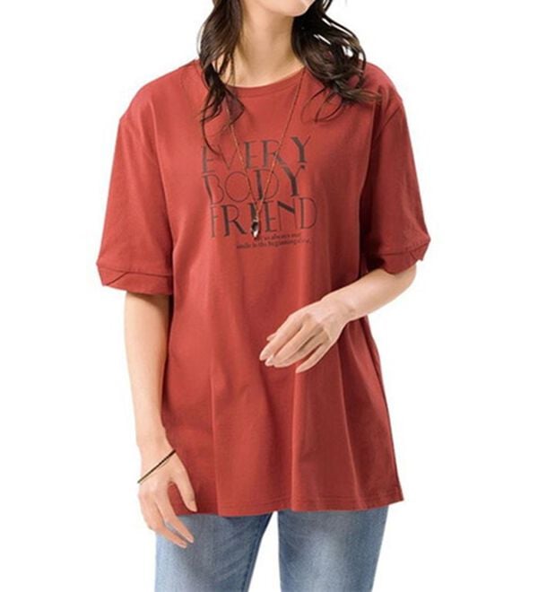 ルフラン（ルフラン）の「綿混フォト＆ロゴの大人Ｔシャツ（Tシャツ）」｜詳細画像