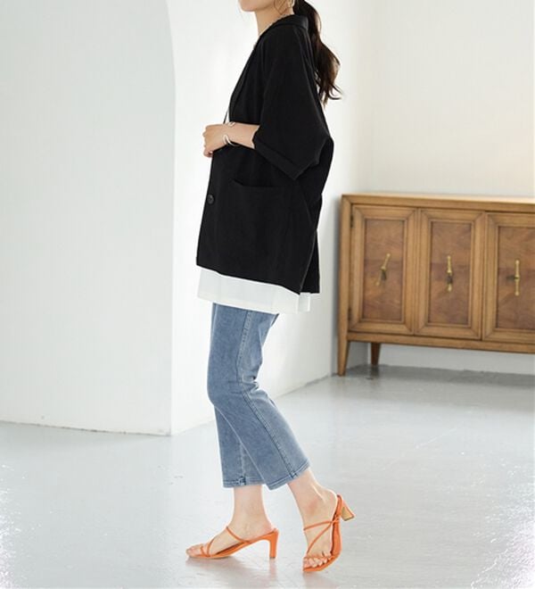 BELLUNA（ベルーナ）の「【再入荷】美ストレッチ素材アンクル丈レギンスパンツ（クロップドパンツ）」｜詳細画像