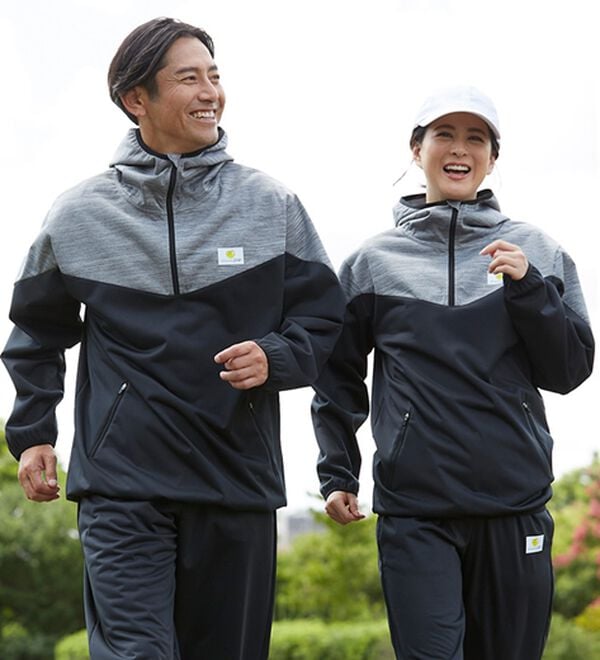 「＜ちょこザップ＞防風サウナスーツ上下セット（メンズルームウェア）」｜詳細画像