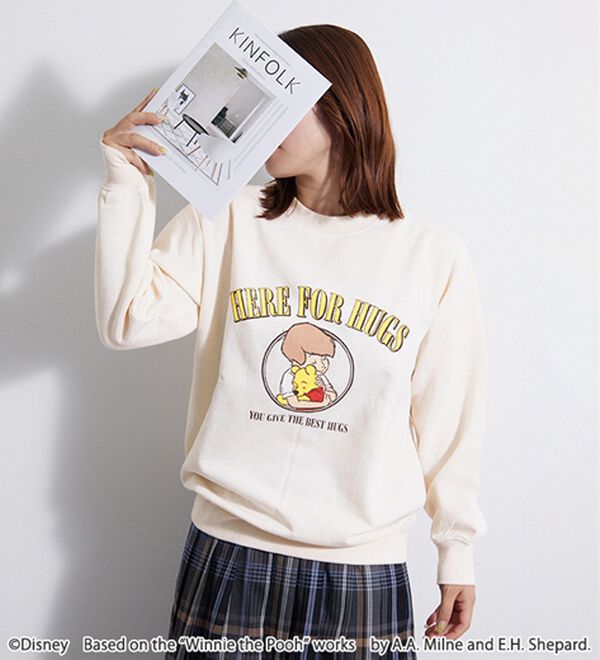 BELLUNA（ベルーナ）の「＜Ｄｉｓｎｅｙ＞【プー】プリント裏起毛トレーナー（トレーナー・スウェット）」｜詳細画像