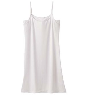 YU'NOW（ユナウ）の「ひんやり冷感！汗取りパッド付クールシリーズ　ハーフフレンチスリップ（スリップ・ペチコート）」｜ライトグレー