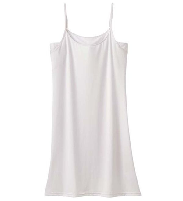 YU'NOW（ユナウ）の「ひんやり冷感！汗取りパッド付クールシリーズ　ハーフフレンチスリップ（スリップ・ペチコート）」｜ライトグレー