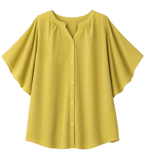 Viola e Viola（ヴィオラ エ ヴィオラ）の「ゆるっときれいなスキッパーフレアー袖ブラウス（ブラウス）」｜詳細画像