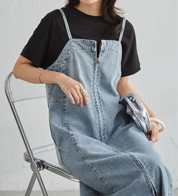 RANAN（ラナン）の「【選べる袖丈】【ひんやり・ＵＶ】＜BC＞綿100％プチハイネックＴシャツ（カットソー）」｜詳細画像