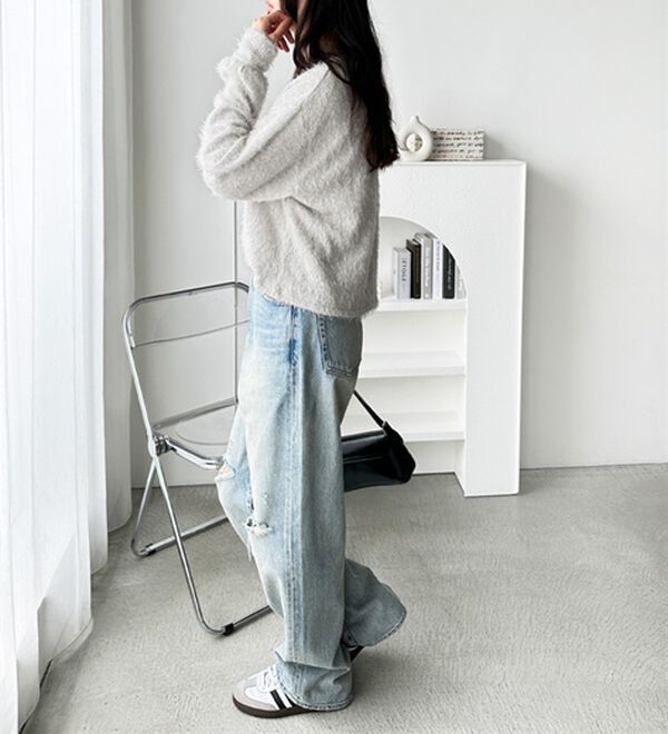 GeeRA（ジーラ）の「【U.S. POLO ASSN.】シャギーニットソートップス（ニット・セーター）」｜詳細画像