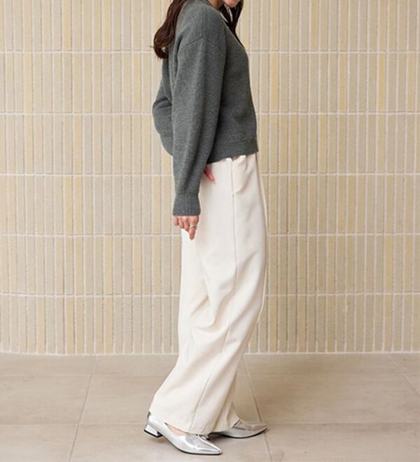 RANAN（ラナン）の「畦ニットカーデ&times;ベロアキャミワンピ（ロングワンピース）」｜詳細画像