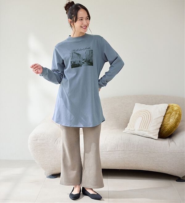 BELLUNA（ベルーナ）の「【メルティポンチ】プリントチュニック（チュニック）」｜詳細画像