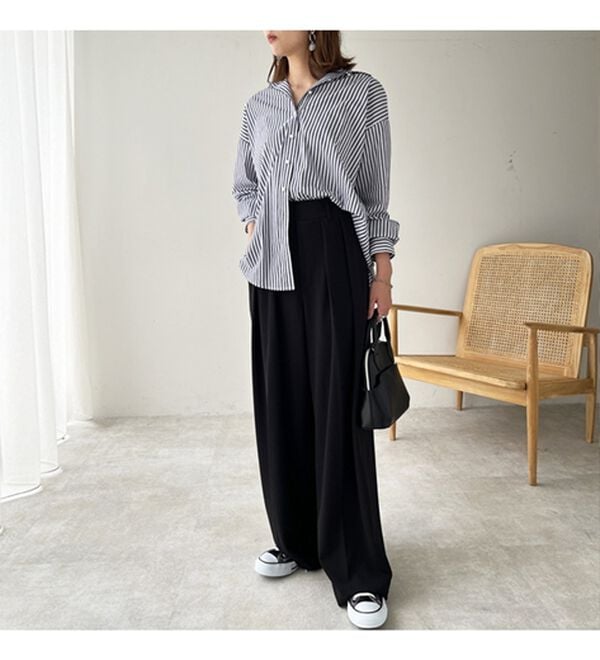 GeeRA（ジーラ）の「インタックスラックスワイドパンツ（フルレングスパンツ）」｜詳細画像