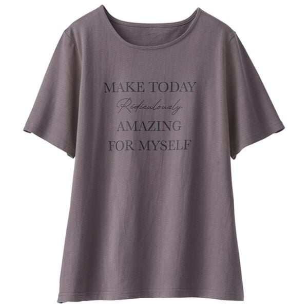 BELLUNA（ベルーナ）の「ひんやリッチコットン大人のプリントＴシャツ（Tシャツ）」｜詳細画像