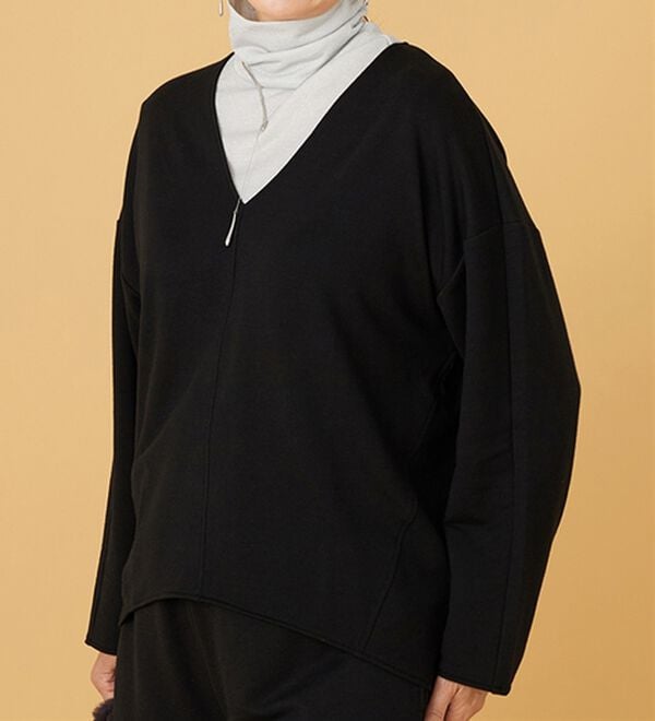 BELLUNA（ベルーナ）の「キレイ見えVネックプルオーバー（カットソー）」｜詳細画像