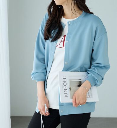 BELLUNA（ベルーナ）の「乾きやすい！シーズンレス裏配色カーディガン（その他カーディガン）」