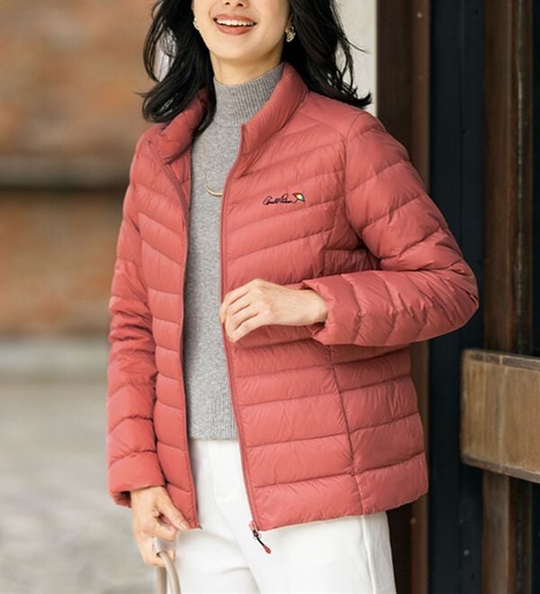 ルフラン（ルフラン）の「【ＡＰ】軽量ダウンジャケット（その他ジャケット）」｜コーラルピンク