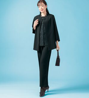 ルフラン（ルフラン）の「【３点セット】新・ゆとり設計３点セットスーツ（ブラックフォーマル（喪服・礼服））」｜詳細画像