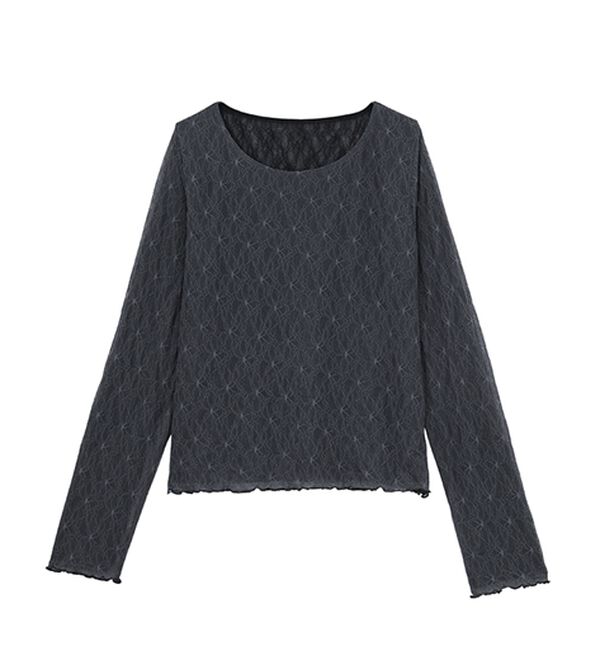 RANAN（ラナン）の「リバーシブルシアーレースＴ（カットソー）」｜詳細画像