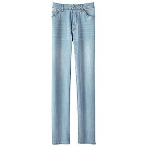 BELLUNA（ベルーナ）の「ヒンヤリ冷感ライトオンスジーンズ（フルレングスパンツ）」｜ブリーチ