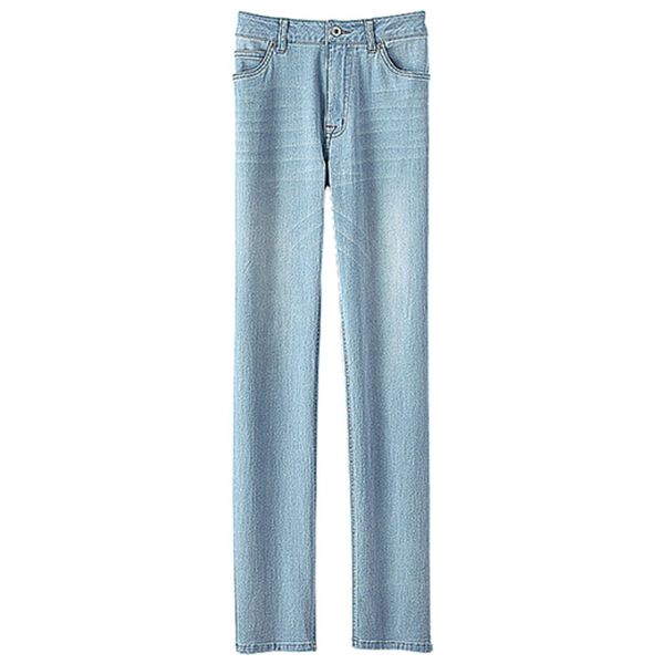 BELLUNA（ベルーナ）の「ヒンヤリ冷感ライトオンスジーンズ（フルレングスパンツ）」｜ブリーチ