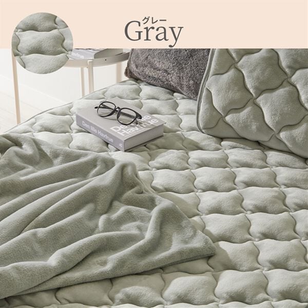 iellio（イエリオ）の「フランネルボリューム敷パッド・枕パッド＜吸湿発熱・抗菌防臭・あったか・敷きパッド＞（敷パッド）」｜詳細画像