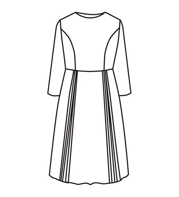 BELLUNA（ベルーナ）の「着心地ゆったりプリーツ切替ワンピース（ブラックフォーマル（喪服・礼服））」｜詳細画像